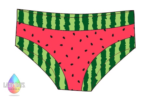 Women Underwear Watermelon, Briefs Watermelon Print